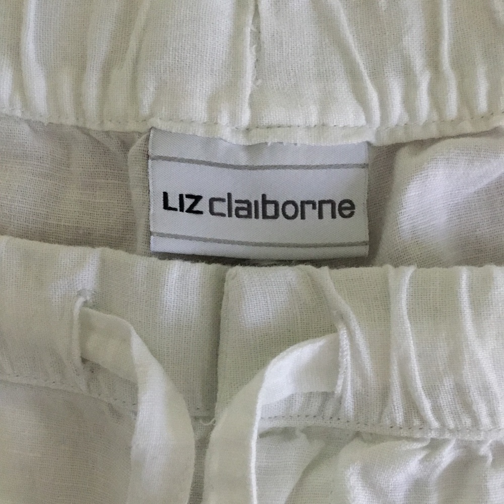 Liz Claiborne linen blend pants size M